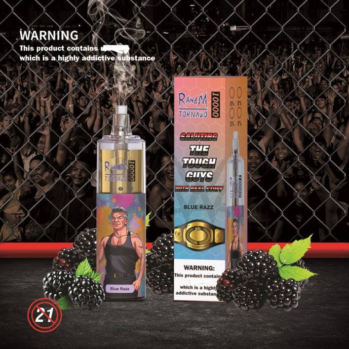 RandM Tornado Schweiz | RandM Tornado 00P2113 10000 Airflow Control Vape-Gerät 1St Blauer Razz